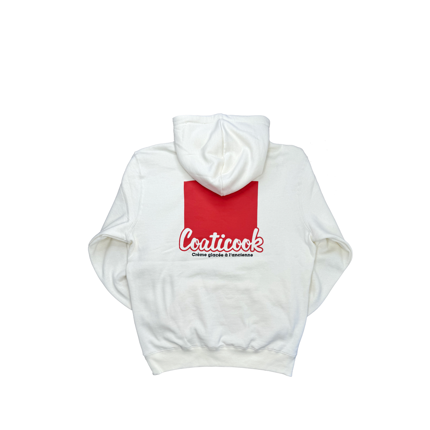 Chandail à capuchon unisexe (crème)