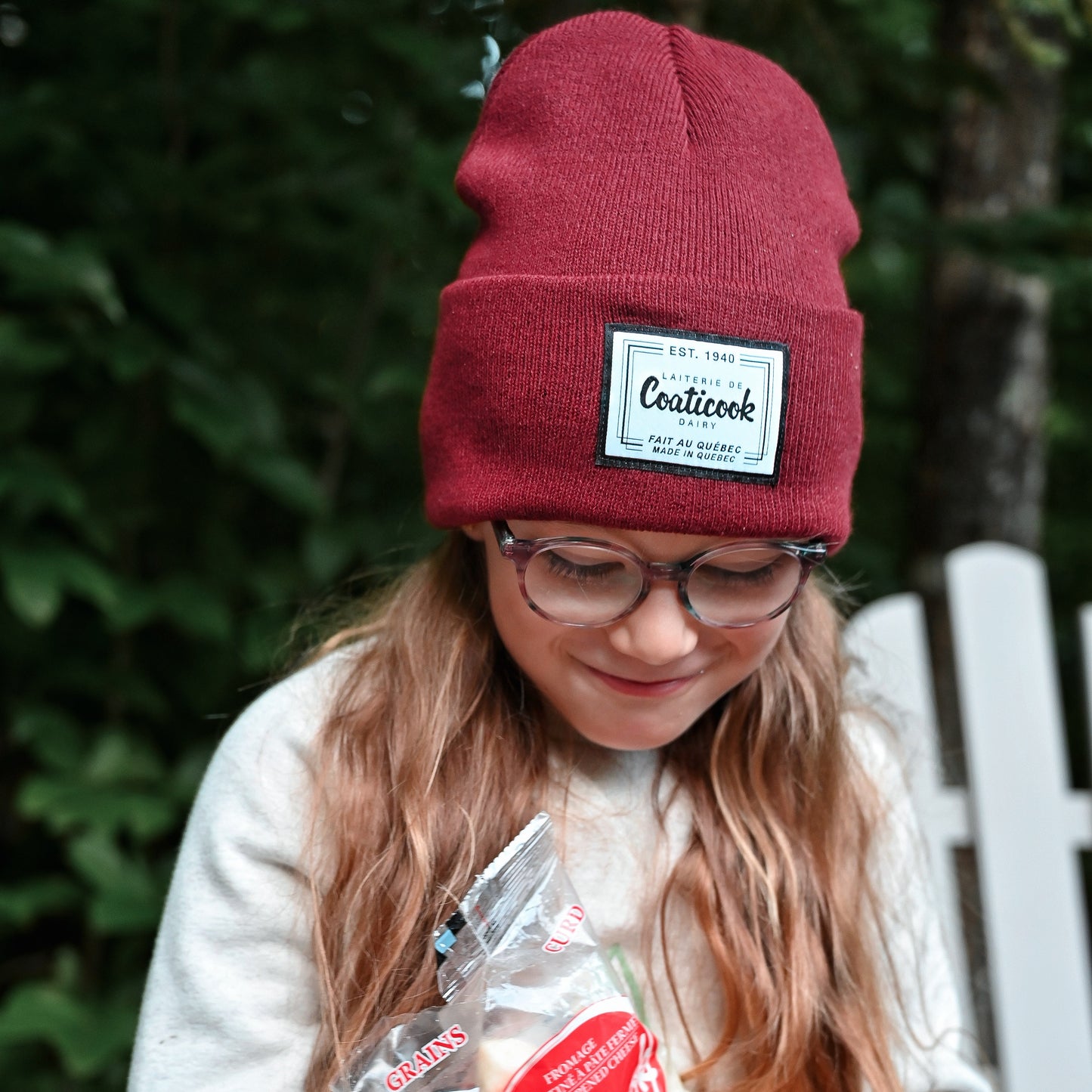 Tuque tradition unisexe (bordeaux)