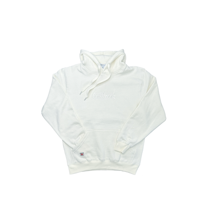 Chandail à capuchon unisexe (crème)