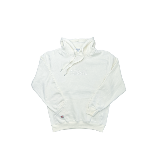 Chandail à capuchon unisexe (crème)