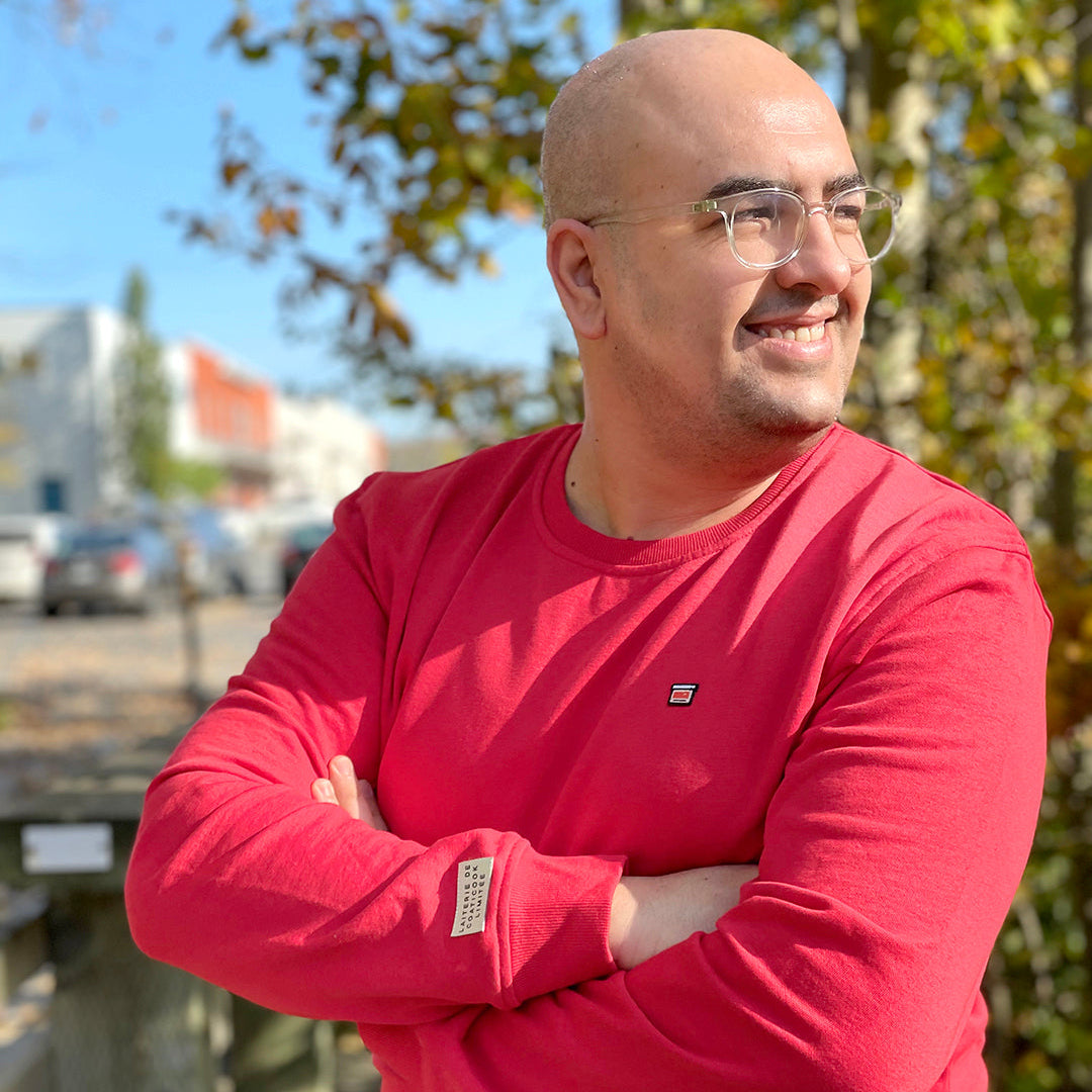 Chandail à col rond unisexe