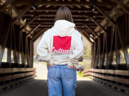 Chandail à capuchon unisexe (crème)